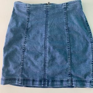 Free people Modern Femme Denim Mini Skirt